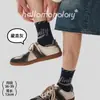 Nuevos calcetines para hombre de otoño e invierno, deportivos y casuales, calcetines versátiles sin costuras de media pantorrilla, con bloques de color, industria de calcetines de Zhuji, calcetines absorbentes de sudor y resistentes al olor para estudiantes