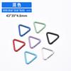 Fabricante Atacado Não. 5 Mosquetões Triangulares Coloridos Pequenos Fivelas para Pendurar Mochila DIY Roupas Infantis Acessórios de Joalheria para Exterior