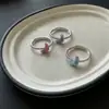 Anillo Nuevo de Esmalte para Croissant para Mujer, Estilo Dulce y Fresco, Nicho, Fresco, Versátil, Personalizado, Anillo Abierto Ajustable