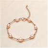 Pulsera de Perlas Auténticas Perlas de Agua Dulce Pulsera de Moda de Bambú Transfronteriza para Mujer Suministro de Puesto Callejero Origen Venta al por Mayor Natural