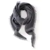 Nueva colección de otoño e invierno: Bufanda y chal de punto de cachemira de color liso, una bufanda triangular de estilo coreano con borlas, perfectos para superponer y mantenerse abrigado