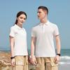 Camisa polo azul Xizang overol de algodón de isla personalizado logo impreso verano grupo corporativo camisa cultural ropa de trabajo