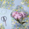 Wx020 Limón Azul y Blanco Porcelana Papel Sydney 17g Flor Regalo Dulce Papel de Envoltura a Prueba de Humedad Venta al por Mayor Papel Sydney