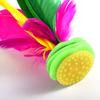 Volante de plumas de ganso de colores súper extraíble para niños adultos, fitness, ensamblado, pluma de pollo, bricolaje, para estudiantes de escuela primaria, competición