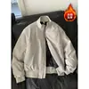 Chaqueta de Vuelo Coach para Hombre Invierno 2025 Engrosada Corte Limpio Estilo Americano Algodón Chaqueta Corta Directo del Fabricante