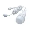 Lâmpada de fita LED para casa com interruptor, soquete de rosca E27 plugável, tipo pendente