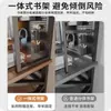 Mesa para Computadora de Escritorio Habitación Hogar Escritorio Mesa Integrada con Estantería Escritorio de Oficina Tablero Perforado Juego de Mesa y Silla para E-Sports