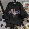 Estilo Esportivo Casual Roupas de Trabalho de Verão Camiseta Oversize Solta de Manga Curta para Homens e Mulheres com Design de Gola Redonda Tops