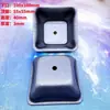 Caja de plástico apilable con patas de tubo cuadrado, base de patas volteable, caja de hierro con patas, estante apilable para muñecas, tapa base, estante apilable para palets, tapa superior