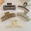 Pinza de tiburón grande coreana para el cabello, accesorio simple para recogido en la parte trasera de la cabeza, pinza de pelo de alta gama para mujer