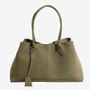 Bolso Tote de Gamuza Nuevo de Invierno Estilo Coreano Gran Capacidad Viajero Portátil Bolso de Hombro con Hebilla Magnética Combinable Bolso de Mujer