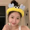 Faixa de cabelo fofa e criativa com rosto engraçado para lavar o rosto coreana, faixa de cabelo de cenoura e peixe salgado de celebridade da internet, faixa de cabelo estilo TikTok para mulheres