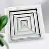 Difusor Personalizado Aire Acondicionado Rejilla de Ventilación de Salida Única Fabricante Transfronterizo Rejilla de Lamas de Aleación de Aluminio Ventilación de Suministro de Aire