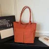 Bolso Minimalista de un Solo Hombro Estilo Japonés 2026 Color Sólido Casual Bolso de Mano de Nylon Bolso Tote de Gran Capacidad para Clase y Viajes