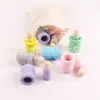 Venta al por mayor personalizada de fábrica material didáctico de arte graffiti juguetes para niños de madera de loto adornos para manualidades bolsas de algodón