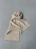 Bufanda Larga de Hilo de Anillo de Cachemira para Otoño e Invierno, de Moda, Versátil, Calentador de Cuello para Mujer, Doble Uso, Cálido, Atmósfera de Estilo Retro, Invierno