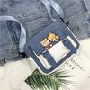 Nuevo bolso pequeño de color contrastante, estilo japonés, bonito y suave, bolso de hombro individual, estilo coreano, informal, de nailon, repelente al agua.