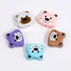 Urso de Acrílico Furo Reto Acessórios para Miçangas Acessórios DIY Materiais Artesanais Colar Chaveiro Pingente de Bolsa Atacado