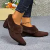 Comercio electrónico transfronterizo: Colección de invierno 2026 de botas de algodón para mujer con forro polar, suela gruesa, incluyendo botines cálidos que aumentan la altura y botas de barefoot
