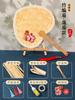 Pacote de material para leque de bambu DIY leque artesanal não patrimonial grupo de leques cultura do leque estilo chinês tecelagem infantil leque de PU Festival do Barco-Dragão