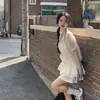 Ins Coreano 2026 Verano Nuevas Llegadas Estilo Coreano Ligeramente Transparente Dulce Manga Corta Cintura Ceñida Camisa Top para Mujer