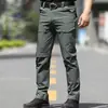 Pantalones Casuales Estilo Americano para Hombre, Pantalones Tácticos para Exteriores, Corte Holgado, Impermeables, Resistentes a la Suciedad, Resistentes al Desgaste, Pantalones Largos con Múltiples Bolsillos