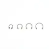 Amazon Transfronterizo Anillos de Acero Inoxidable para Nariz, Anillos de Herradura, Tachuelas para Nariz, Bolas de Repuesto, Joyería para Piercing Corporal, Venta Directa de Fabricantes Europeos y Americanos