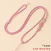 Novo Cordão de Colar Estilo Chinês Padrão de Diamante Tecido à Mão Pingente de Flor de Jade Cordão para Pendurar no Pescoço Jade Hetian Ágata Nan Hong Corrente para Suéter