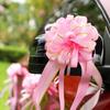 Carro do casamento fita flor casamento carro equipe decoração casamento flutuar laço fita mão flor suprimentos