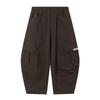 Calça Cargo de Algodão Puro para Meninos, Perna Larga, Novo Estilo 2026, Calça Solta Infantil para Crianças Maiores, Calça Longa, Roupa de Outono