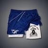 Amazon Comercio Electrónico Transfronterizo Más Vendidos Shorts de Verano Estampado Digital 3D para Hombre Doble Capa Transpirables Casuales