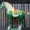 Luoyang Tang Sancai Cavalo Cerâmica Cavalo Enfeites Seis Cavalos Casa Sala de Estar Escritório Decoração Artesanato Presentes Enfeites de Fortuna