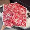 Cachecol quadrado de seda estilo europeu e americano 70cm vintage estampado com castanha de caju arte faixa de cabelo terno com lenço decorativo
