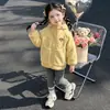 Ropa de Invierno para Niñas Sudadera con Capucha de Dibujos Animados de Forro Polar Abrigo Grueso de Invierno Cálido Acolchado Elegante de Lana de Cordero y Algodón