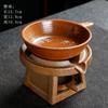 Louça de cerâmica para assar chá, forno de chá, utensílios para chá, utensílios para chá, cerâmica para despertar, forno para chá, vela, base para chá quente, bule de chá defumado