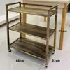 Estantería de Cocina Comercial para Restaurante de Hot Pot, Estantería de Almacenamiento para Restaurante, Estantería de Piso Gruesa de Múltiples Niveles para Tienda de Barbacoa