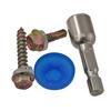 Tornillo autorroscante hexagonal exterior para teja de acero de color con arandela tornillo autorroscante autorroscante tornillo de cola de milano M5.2 en stock