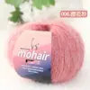 Bolas de hilo de mohair de colores, hilo de fantasía de mohair iridiscente para tejer a mano suéteres, bufandas y sombreros, venta al por mayor transfronteriza