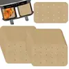 Nuevo forro de papel para freidora de aire, papel absorbente de aceite desechable, suministros de cocina, papel de silicona de doble cara