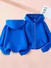 Ropa para Niños, Chaquetas para Niños y Niñas, Sudaderas con Capucha Gruesas de Otoño e Invierno para Niños Mayores, Sudaderas con Cremallera Deportivas para Niños en Stock