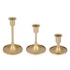 Candelabro Retro Europeo Mesa de Comedor Cena Romántica a la Luz de las Velas Portavelas Metálico Decoración Accesorios de Boda Venta al por Mayor