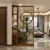 Novo Modelo 2025 Sala de Estar Nova Divisória de Tela Estilo Chinês Novo De Frente para a Porta, Armário de Entrada, Prateleira Divisória de Madeira Maciça