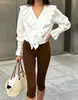Calça de Yoga Cropped Preta de Cintura Alta Justa Estilo Europeu e Americano para Mulheres, Leggings Skinny Shark Elásticas, Transfronteiriço