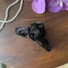 Elegante Pinza para el Cabello de Tela Plisada Satinada tipo Burbuja para un Look Voluminoso en la Parte Trasera de la Cabeza, Sencilla y Elegante para el Trayecto Diario, Estilo Relajado