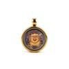 Xizang 1.5cm Acero Inoxidable Mini Pequeño Thangka Cinco Ye Huang Caishen Cinco Caminos Caishen Thangka Colgante Caja Gawu