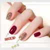 Esmalte de Uñas Dorado Cereza Champaña, Sin Horno, Estilo Nuevo, Larga Duración, No se Desvanece, Secado Rápido, Blanqueador, Aplicación en Manos y Pies, Esmalte de Uñas Brillante