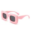 Gafas de Sol Rosas con Forma de Corazón Estilo Europeo y Americano para Mujer, Efecto Dopamina de Celebridad de Internet, Adelgazantes del Rostro, Estilo de Moda, Gafas de Sol Hot Girl con Protección UV