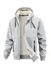 E-commerce TransfronteiriçoAmazon Transfronteiriço Outono/Inverno 2025 Jaqueta Cardigan de Lã de Cordeiro Masculina Casual Quente à Prova de Vento