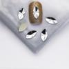 Pacote inteiro de 1440 peças atacado branco plana em forma especial diamante super brilhante pequena gota de chuva prego diamante jóias quadrado amor strass