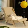 Placa de Arranhar para Gatos de Sisal, Extra Grande, Durável, Ferramenta Integrada de Arranhar Garras em Sofá Chaise, Placa de Arranhar Extra Grande para Gatos, Cama para Gatos